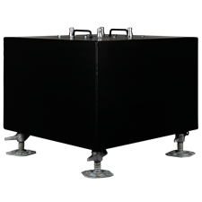 SHOWGEAR Ballast counterweight for P Truss with Adjustable Screw-Base Jacks P (Milos Ø 29,8 mm compatible), 950kg 950 kg - black - 80 x 80 x 71 cm